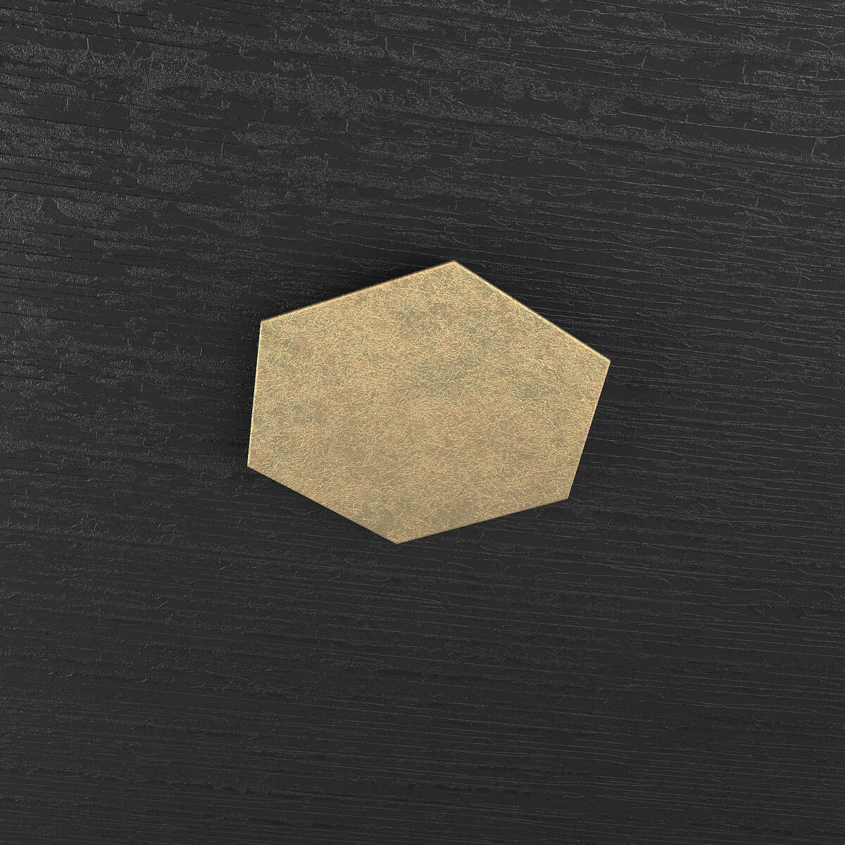 HEXAGON APPLIQUE/PLAFONIERA DECORATIVO FOGLIA ORO