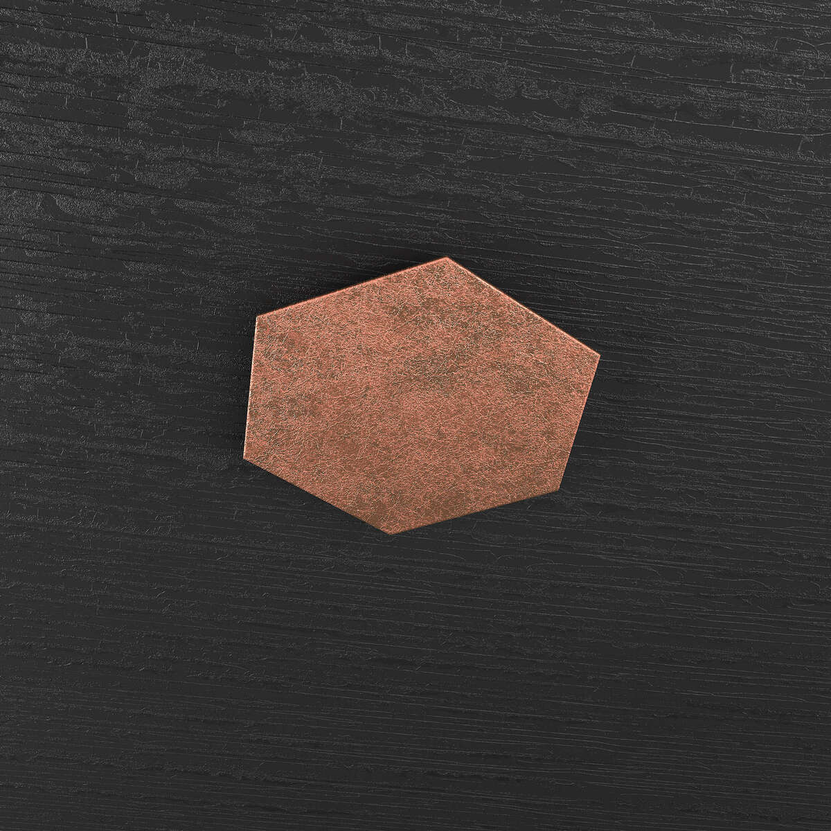 HEXAGON APPLIQUE/PLAFONIERA DECORATIVO FOGLIA RAME