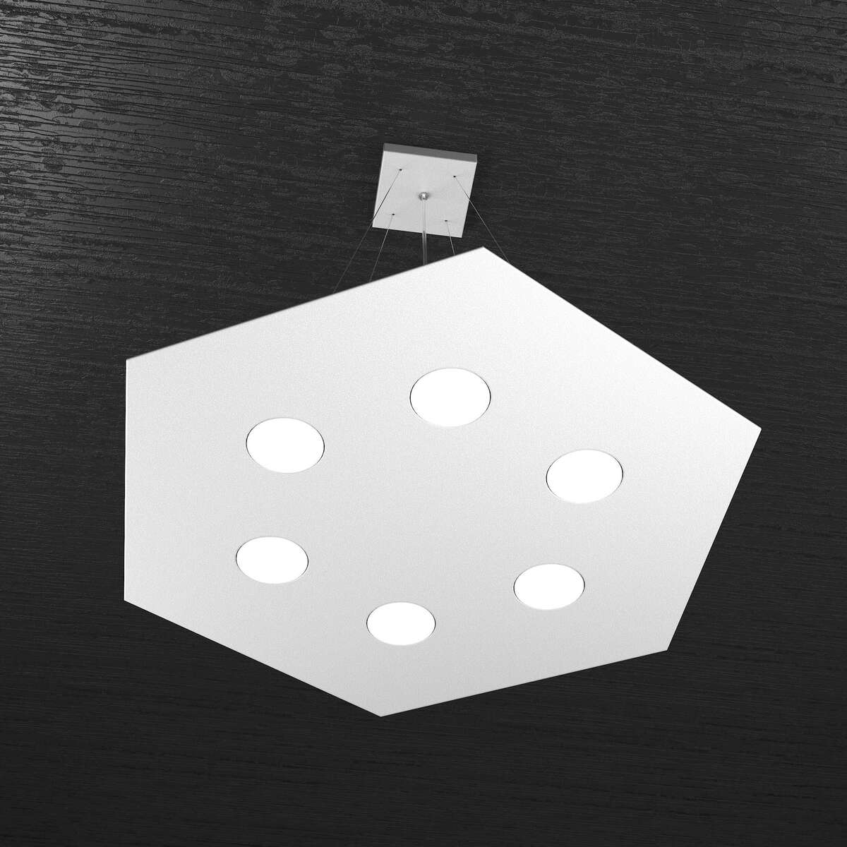 1142/SG-GR EXAGON SOSPENSIONE 6 LUCI GRIGIO