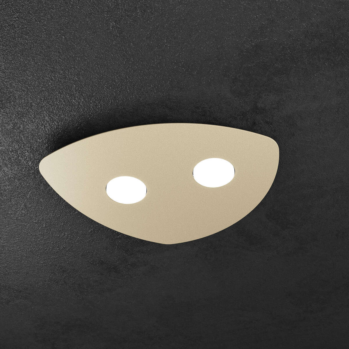 SHAPE APPLIQUE/PLAFONIERA 2 LUCI SABBIA