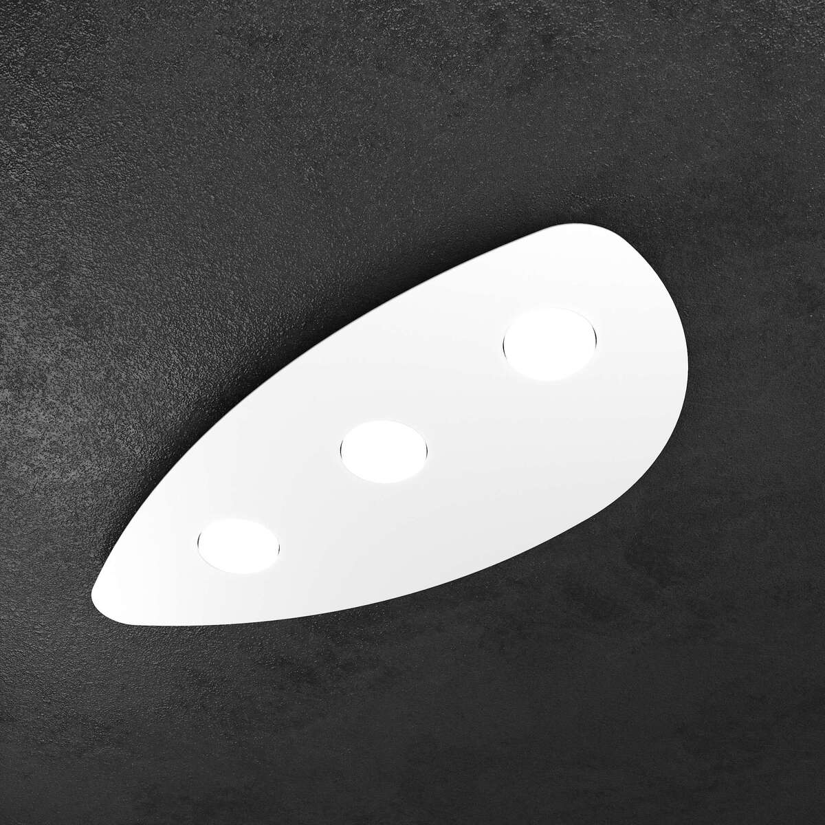 SHAPE APPLIQUE/PLAFONIERA 3 LUCI BIANCO