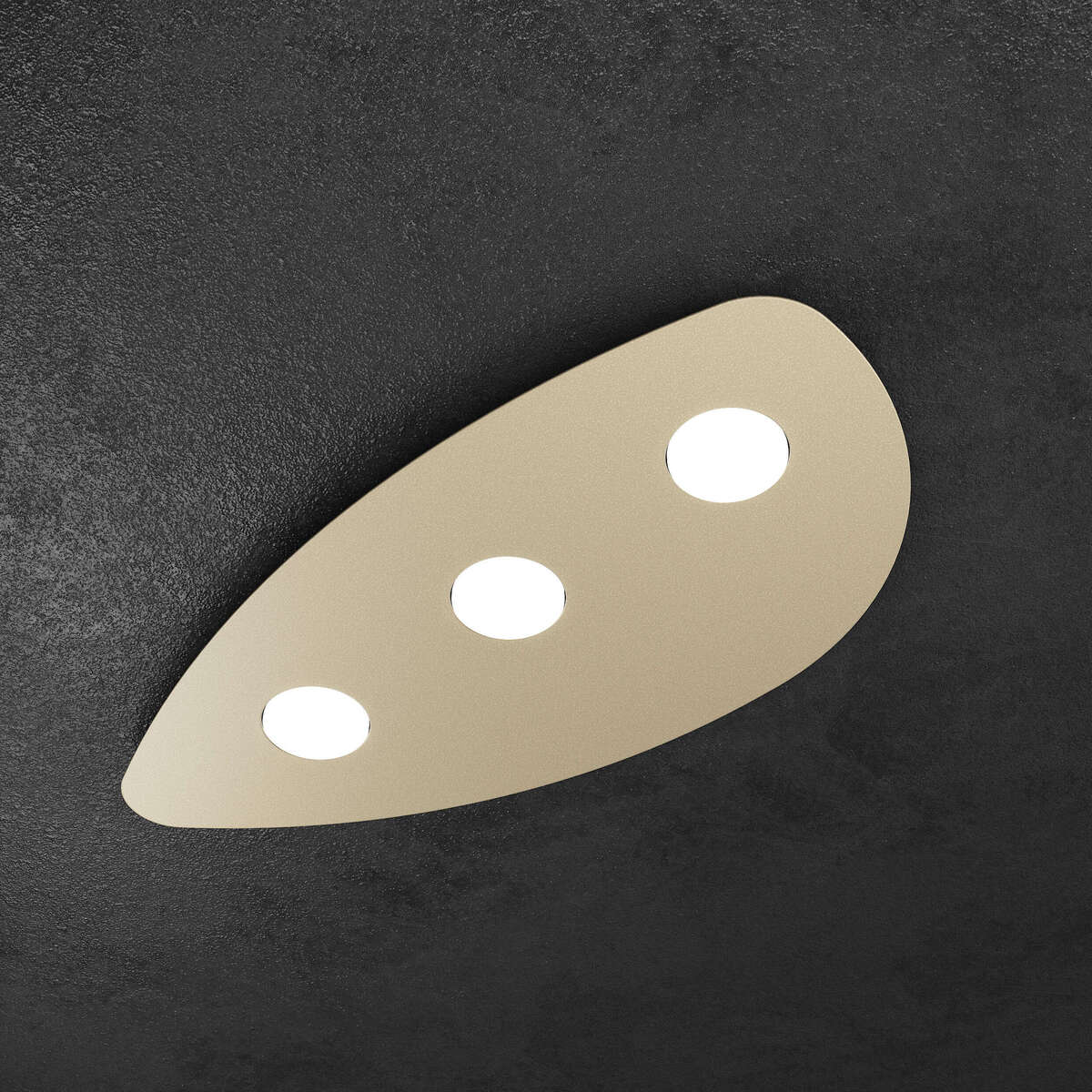 SHAPE APPLIQUE/PLAFONIERA 3 LUCI SABBIA