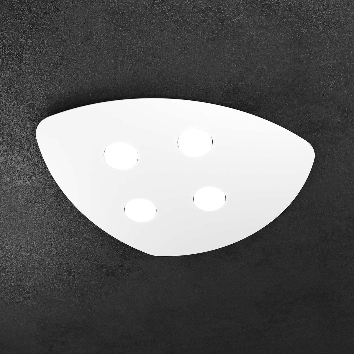 1143/4-BI SHAPE APPLIQUE/PLAFONIERA 4 LUCI BIANCO