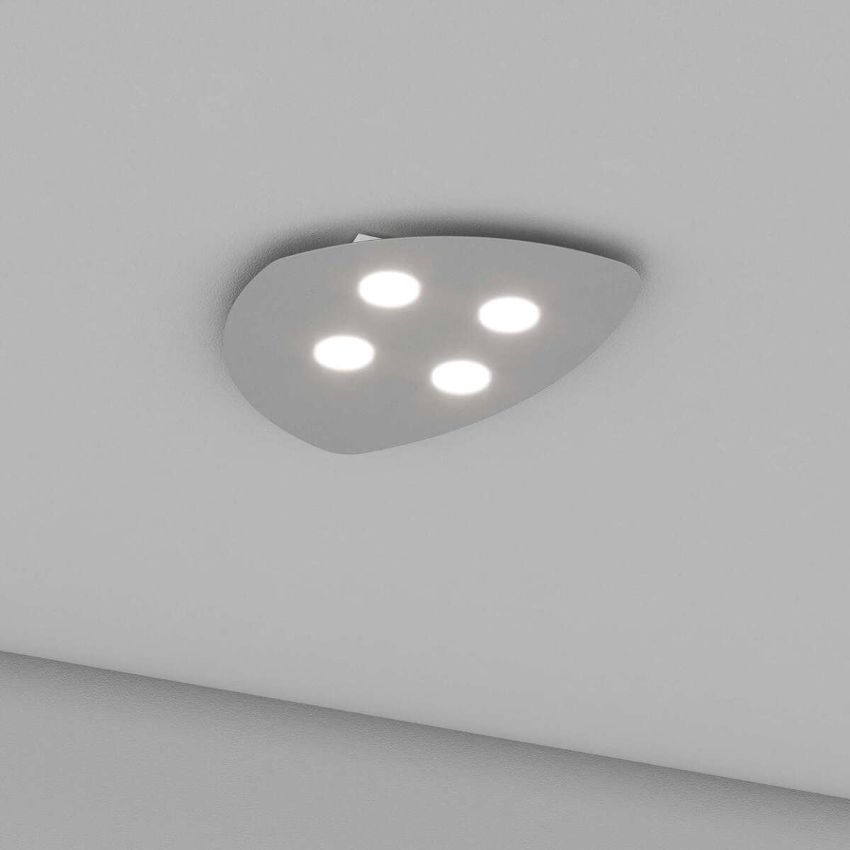 1143/4-GR SHAPE APPLIQUE/PLAFONIERA 4 LUCI GRIGIO