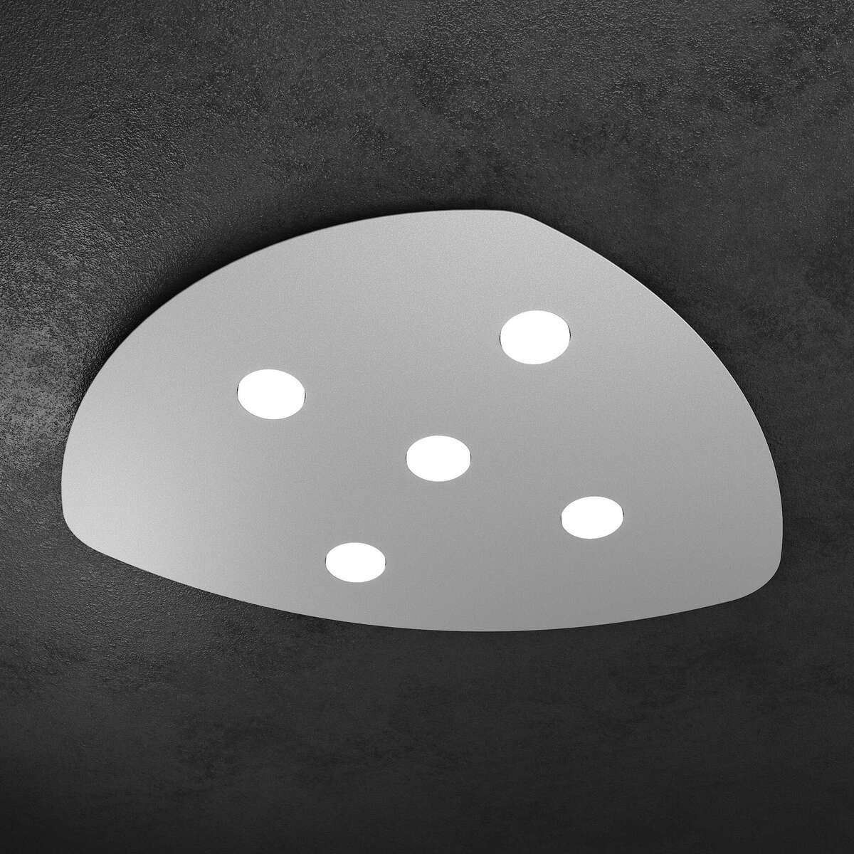 1143/5-GR SHAPE APPLIQUE/PLAFONIERA 5 LUCI GRIGIO