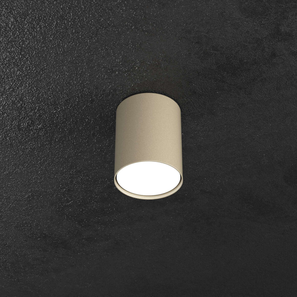 1143/PL10-SA SHAPE PLAFONIERA TUBO H.10 1 LUCE SABBIA