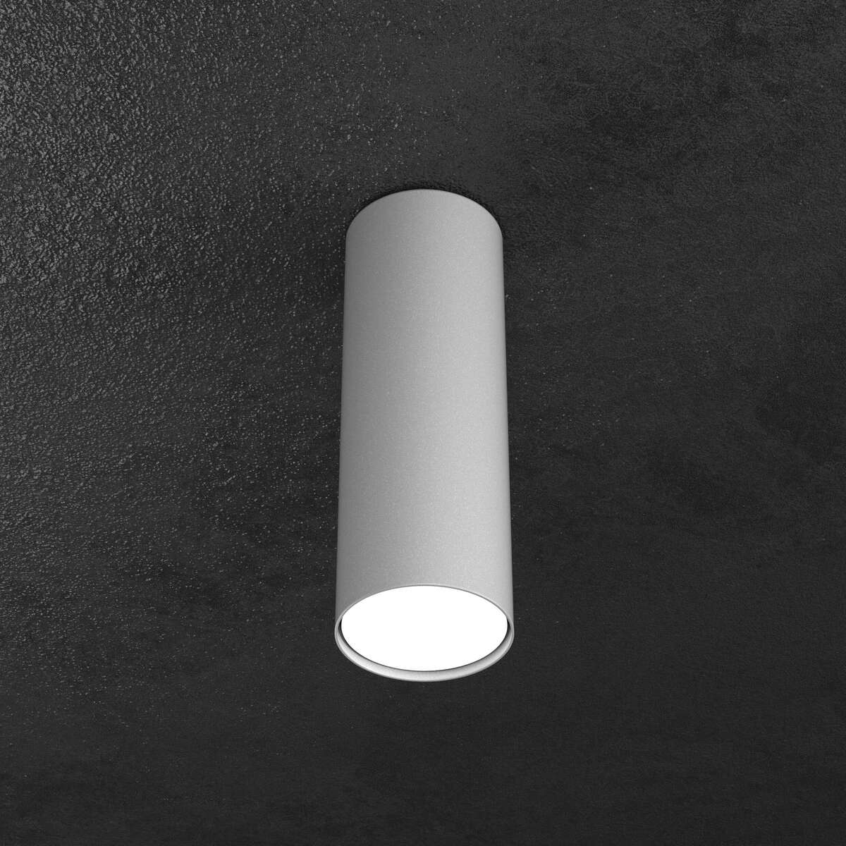 1143/PL25-GR SHAPE PLAFONIERA TUBO H.25 1 LUCE GRIGIO