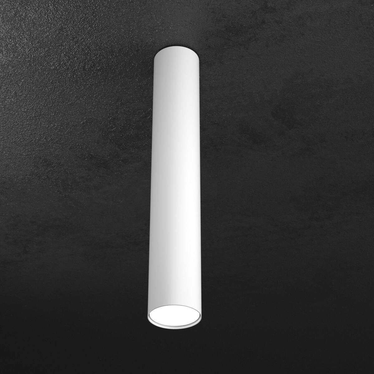 1143/PL50-BI SHAPE PLAFONIERA TUBO H.50 1 LUCE BIANCO