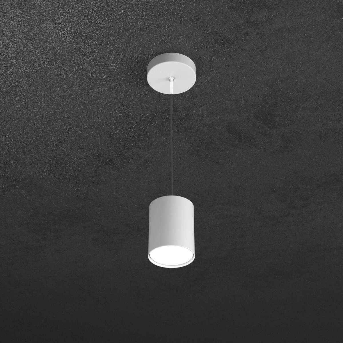 1143/S10-BI SHAPE SOSPENSIONE TUBO H.10 1 LUCE BIANCO