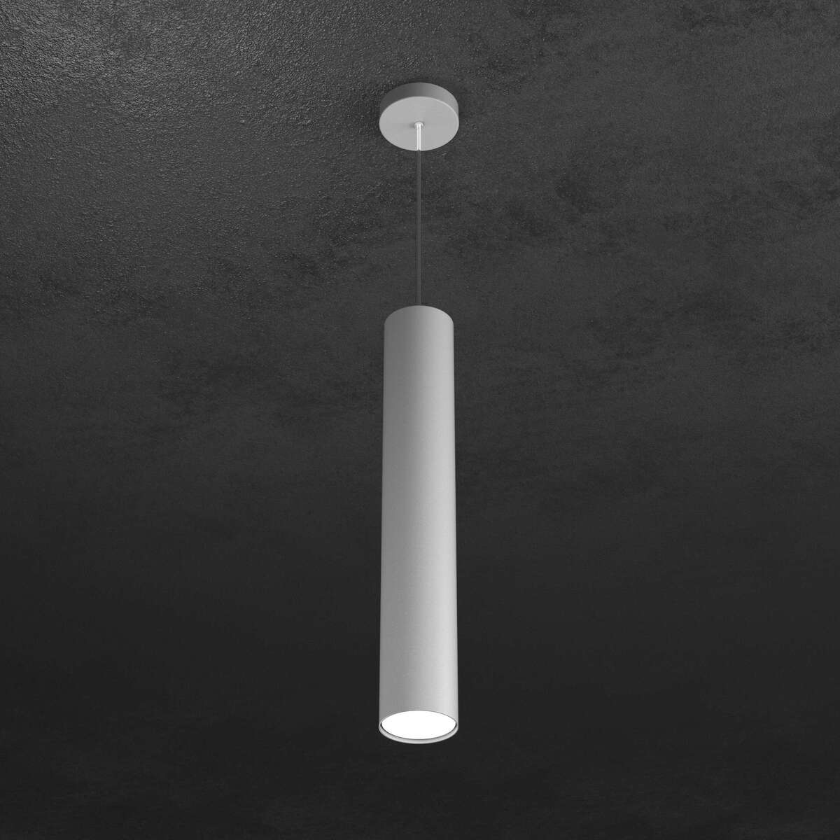 1143/S50-GR SHAPE SOSPENSIONE TUBO H.50 1 LUCE GRIGIO