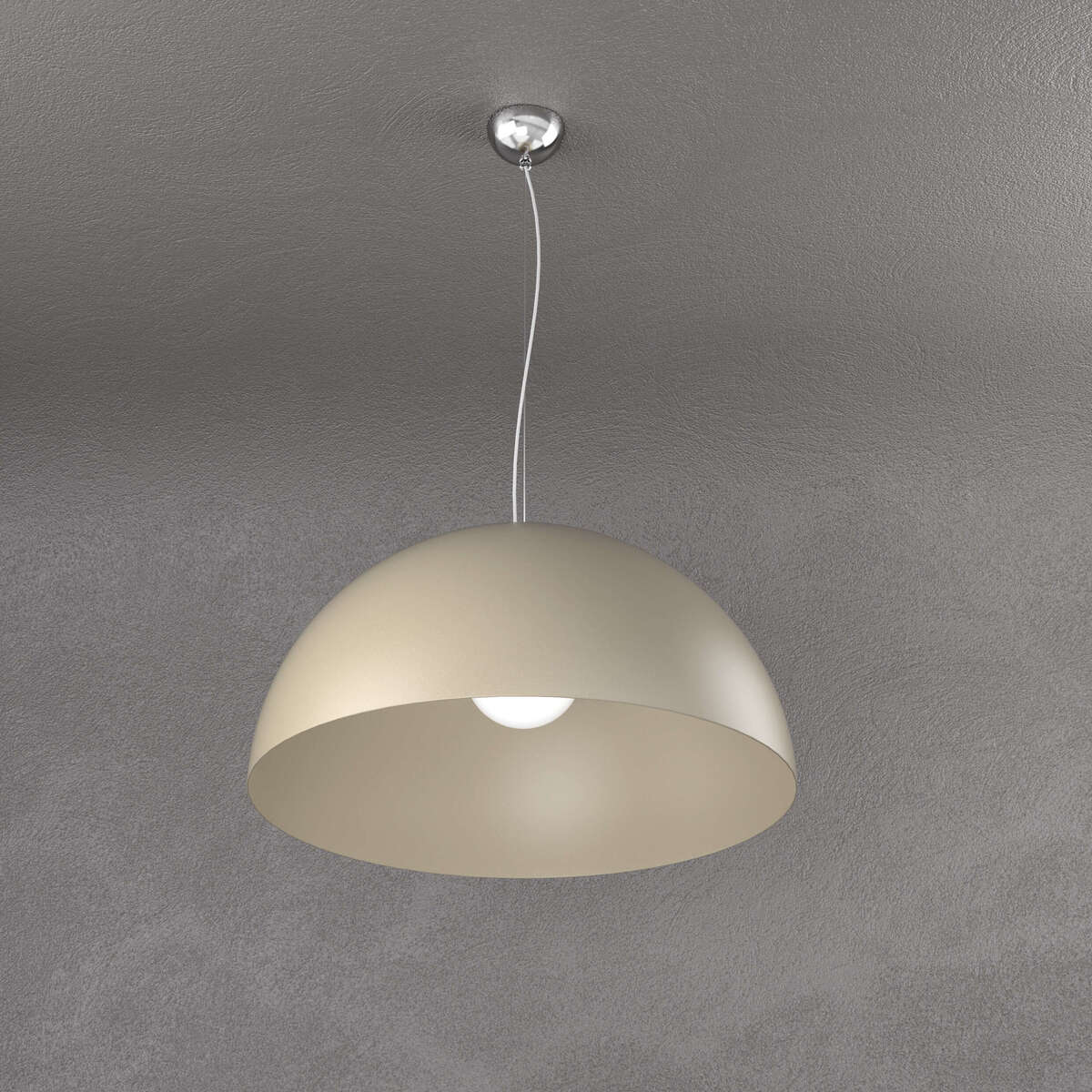1144/S50-SA CUP SOSPENSIONE D.50 CM. 1 LUCE SABBIA