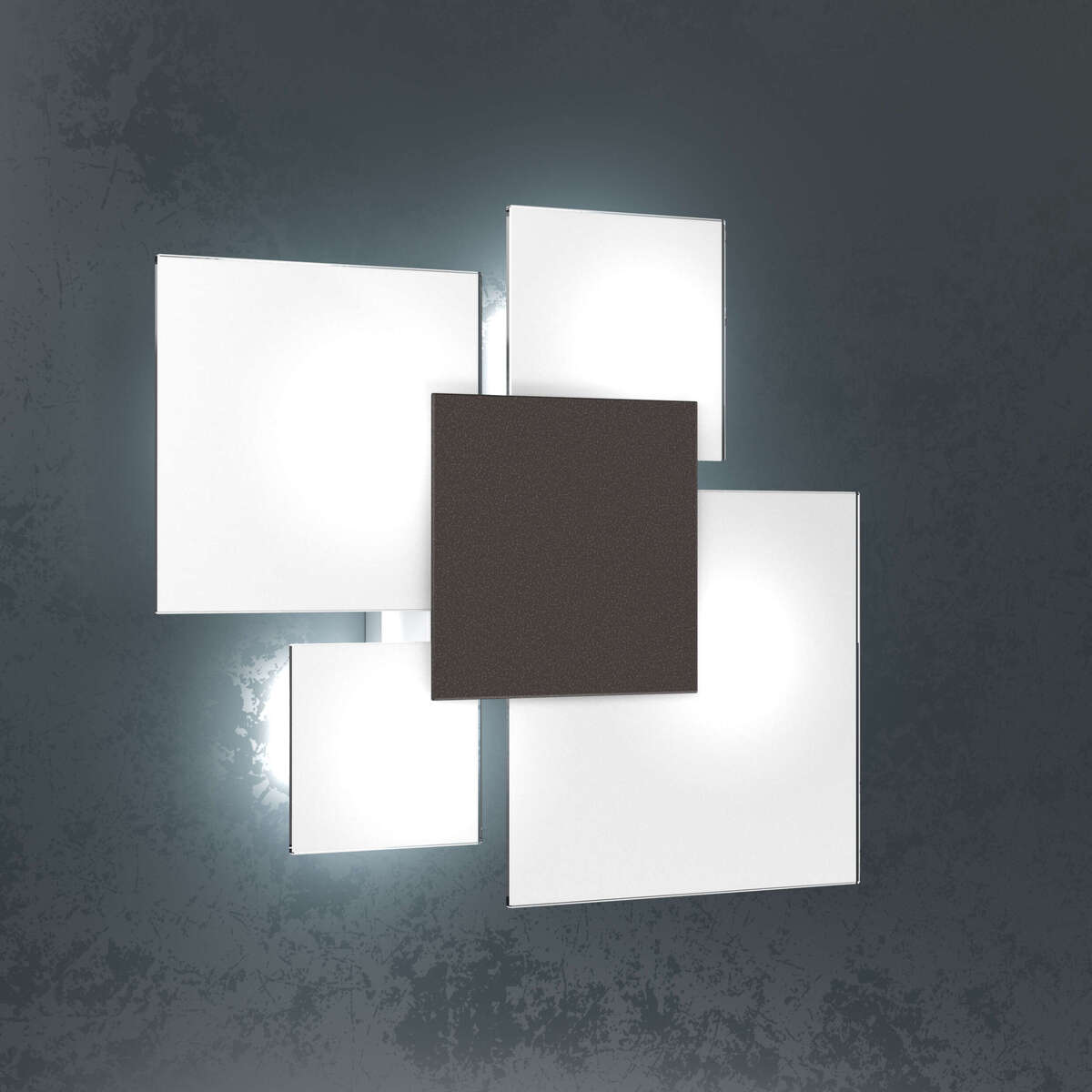 UPGRADE/45 APPLIQUE/PLAFONIERA 4 LUCI MARRONE