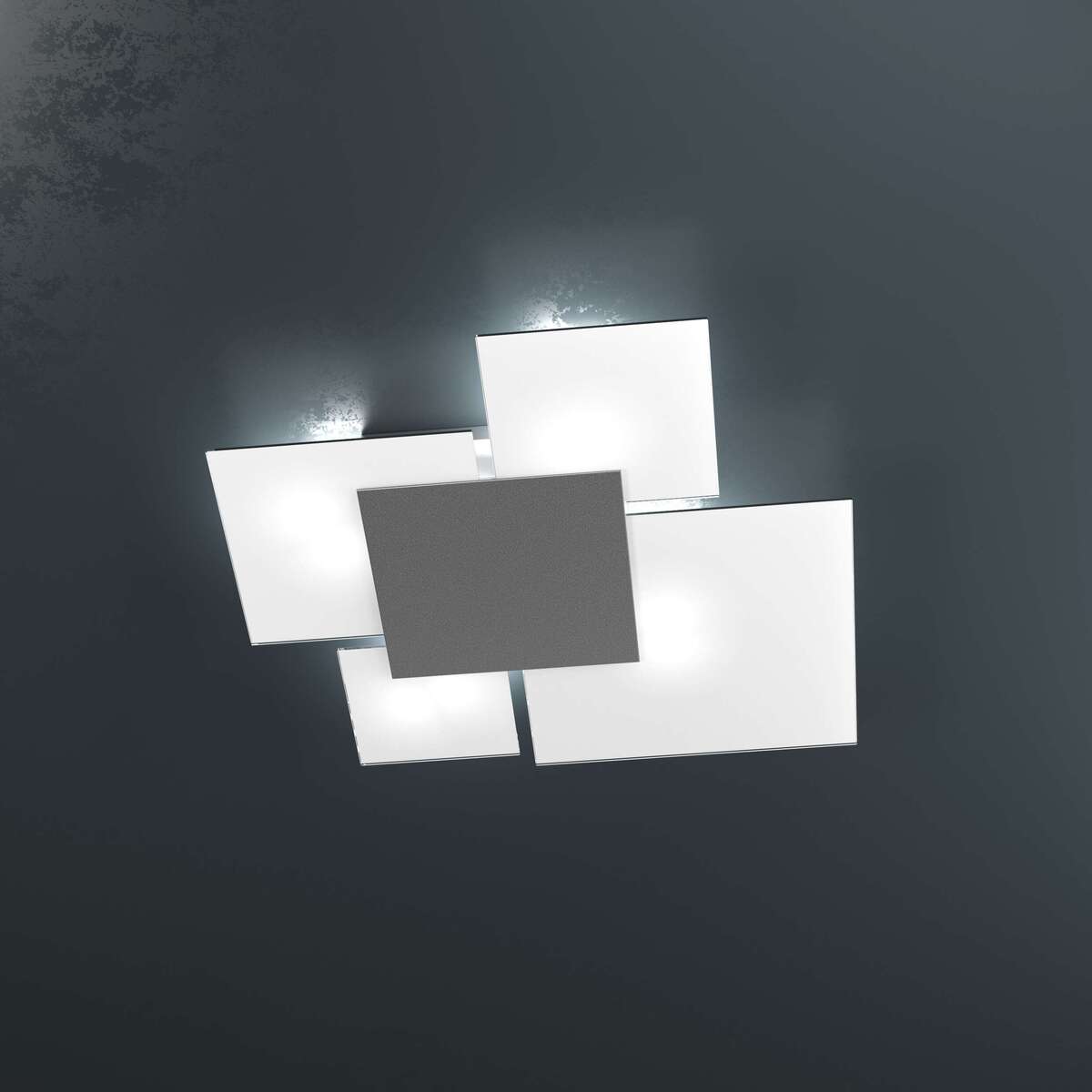1148/70-GA UPGRADE/70 APPLIQUE/PLAFONIERA 4 LUCI GRIGIO ANTRACITE