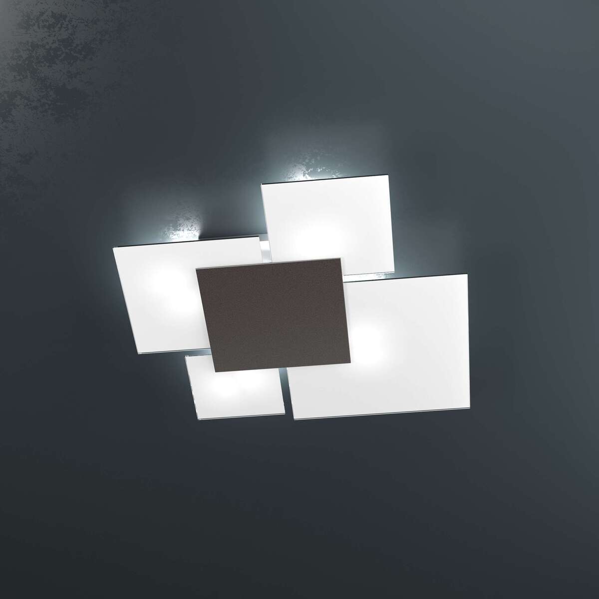 1148/70-MA UPGRADE/70 APPLIQUE/PLAFONIERA 4 LUCI MARRONE