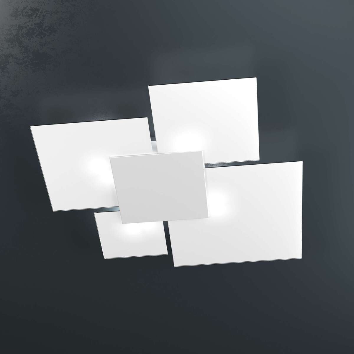 1148/90-BI UPGRADE/90 APPLIQUE/PLAFONIERA 4 LUCI BIANCO