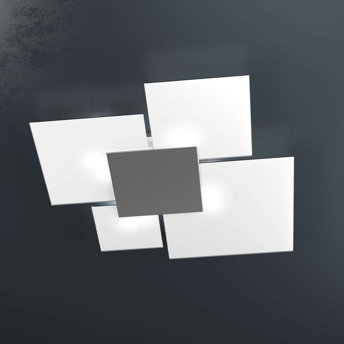 1148/90-GA UPGRADE/90 APPLIQUE/PLAFONIERA 4 LUCI GRIGIO ANTRACITE