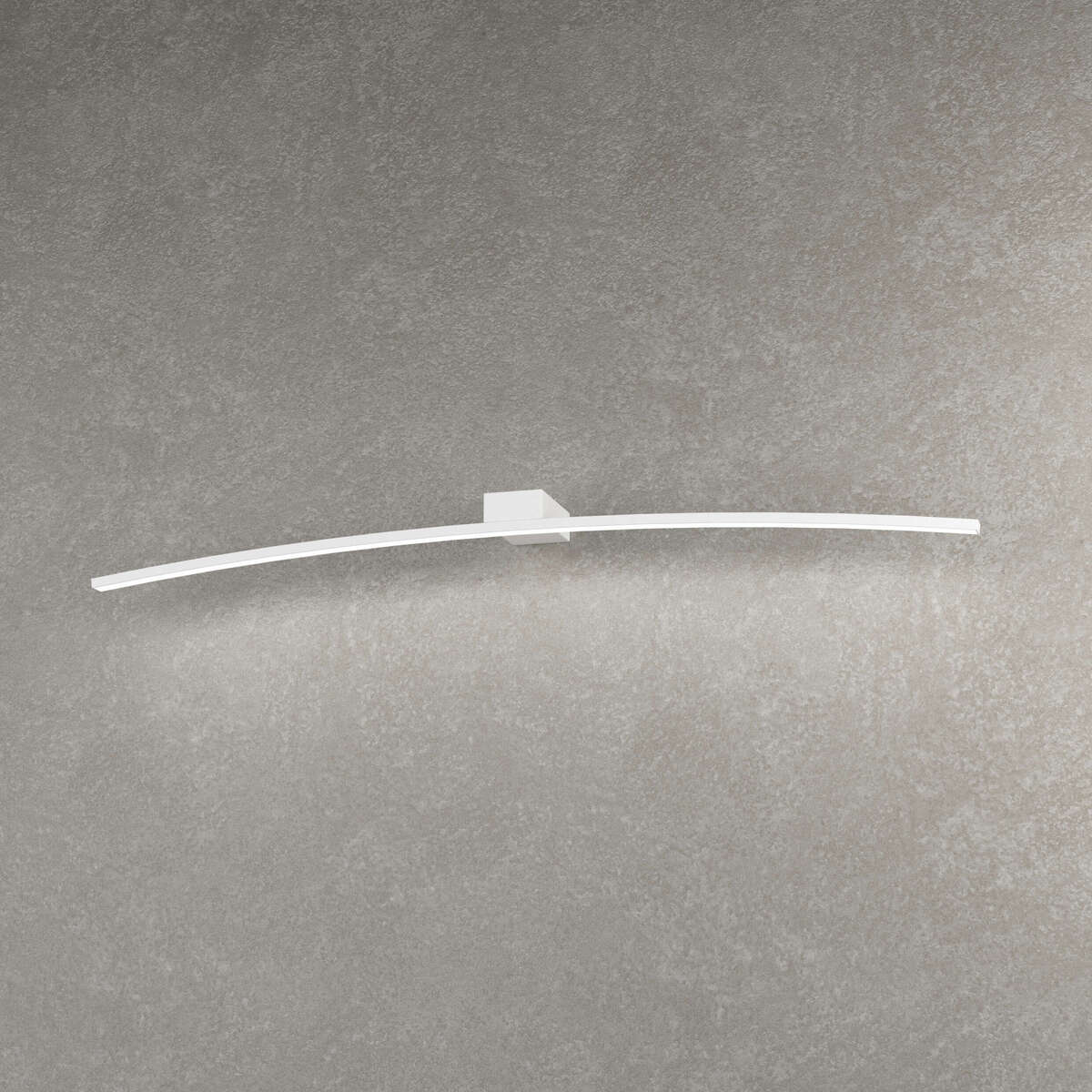 CURVED APPLIQUE GRANDE LUCE CALDA BIANCO