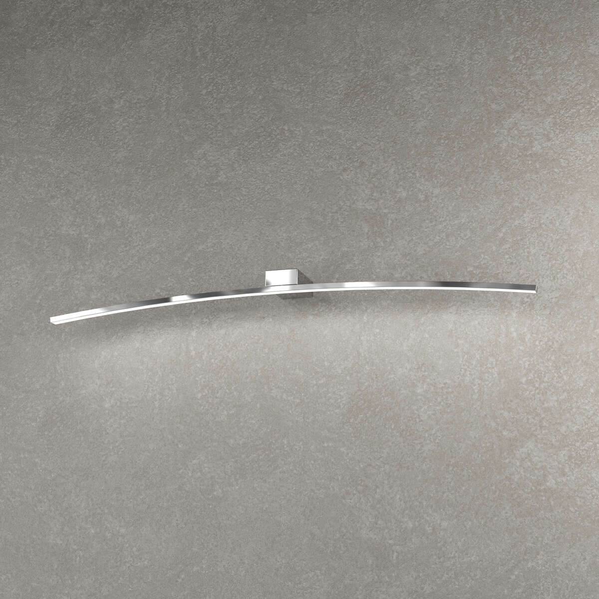 1152/AG C-CR CURVED APPLIQUE GRANDE LUCE CALDA CROMO