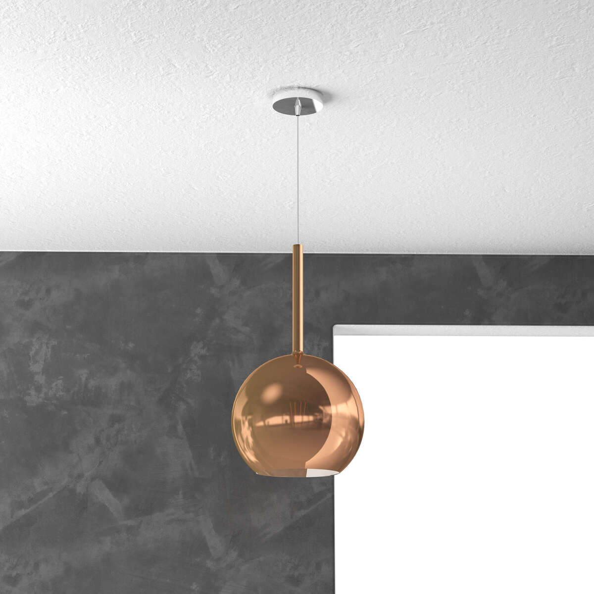 1155CR/SM-RA FUTURE SOSP. CROMO 1 LUCE MEDIA RAME
