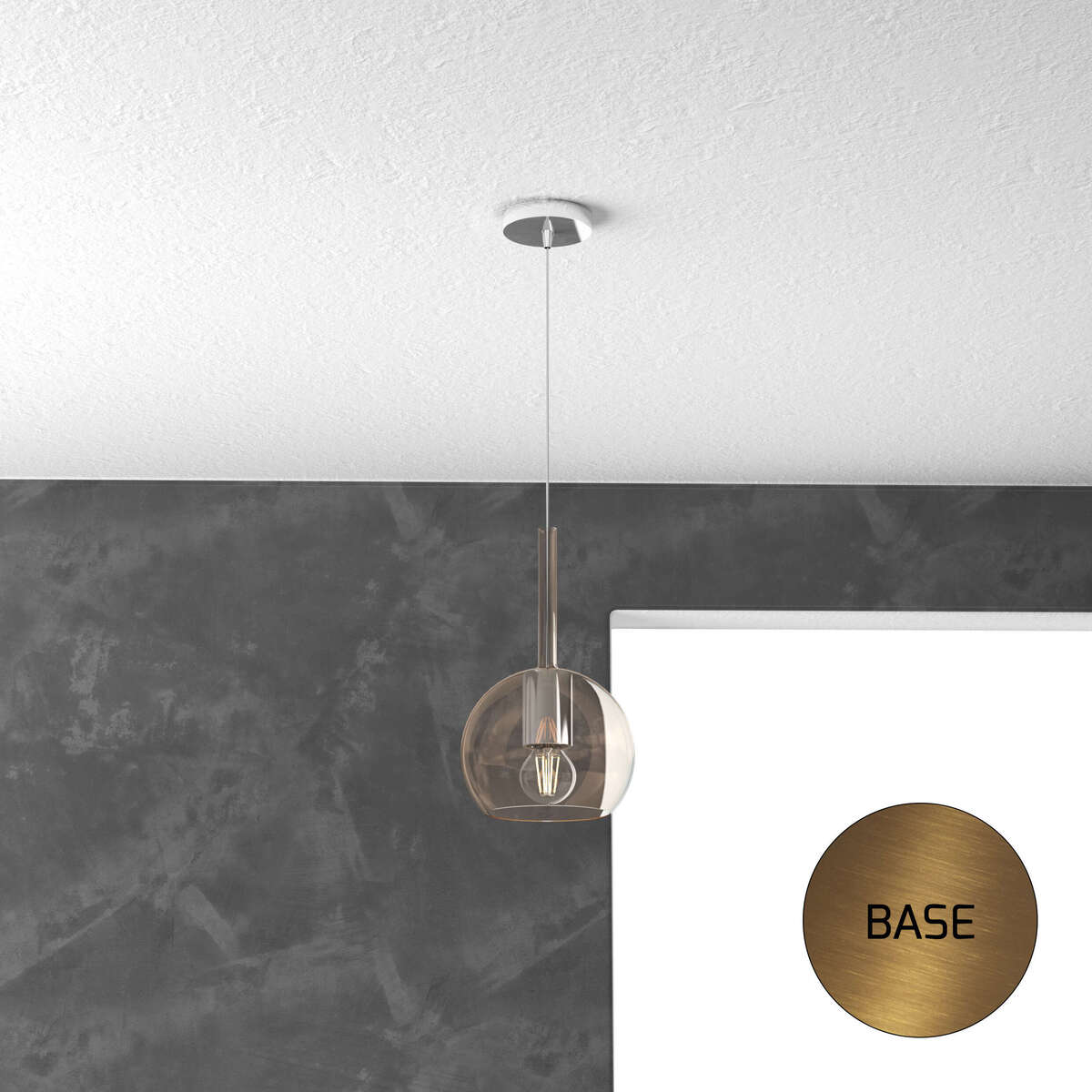 1155OS/SP-AM FUTURE SOSP. OTTONE SAT. 1 LUCE PICCOLA AMBRA