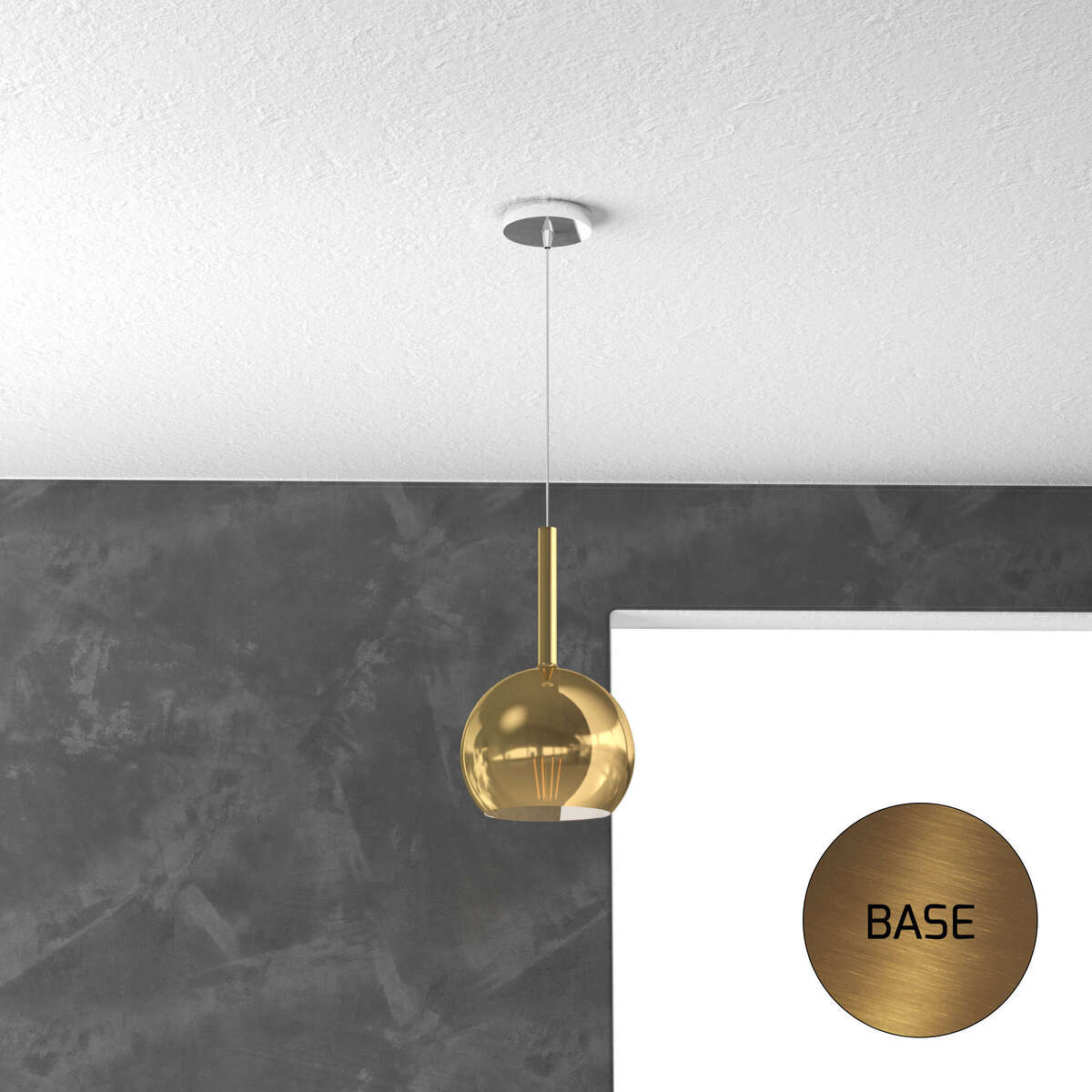 1155OS/SP-OR FUTURE SOSP. OTTONE SAT. 1 LUCE PICCOLA ORO