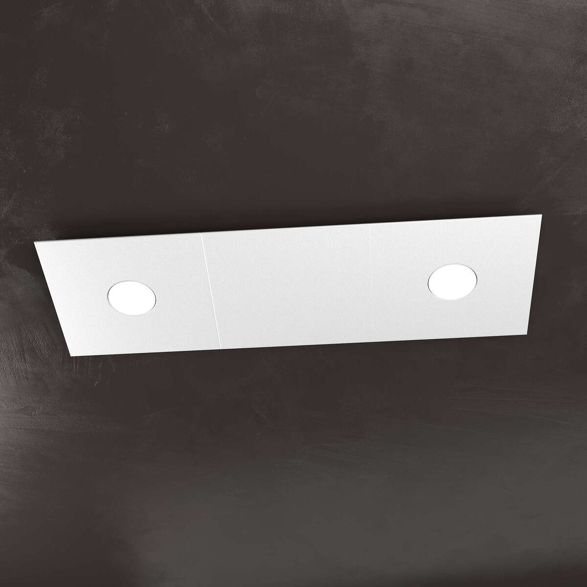 1156/2L1D-GR ECCENTRIC APPLIQUE/PLAFONIERA 2 LUCI + 1 DECORATIVO GRIGIO