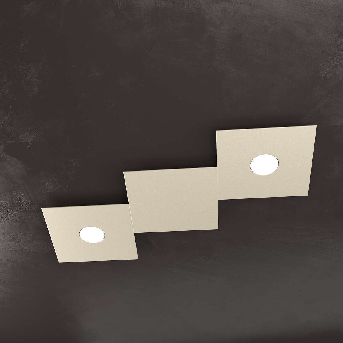 1156/2L1D-SA ECCENTRIC APPLIQUE/PLAFONIERA 2 LUCI + 1 DECORATIVO SABBIA