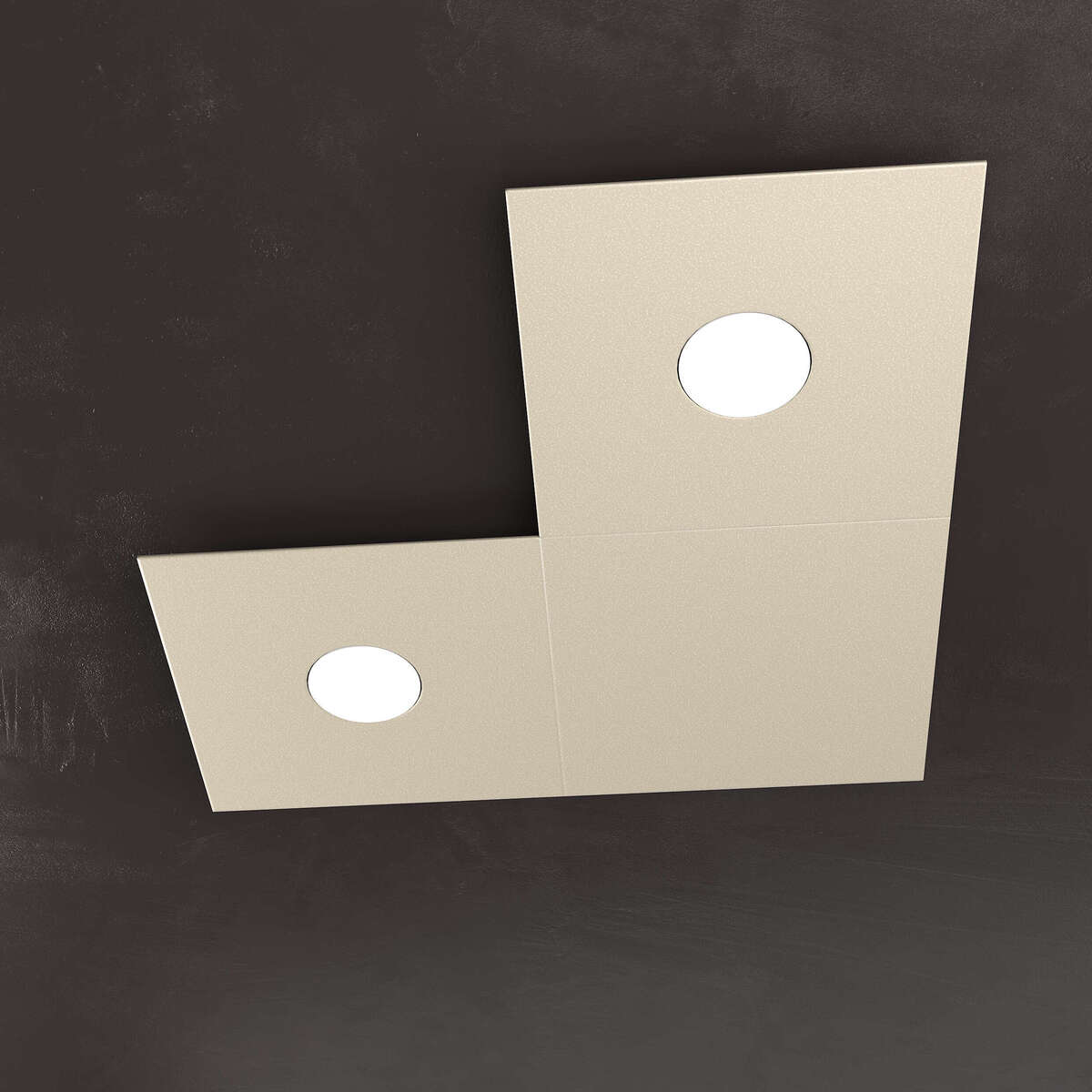 1156/2L1D-SA ECCENTRIC APPLIQUE/PLAFONIERA 2 LUCI + 1 DECORATIVO SABBIA