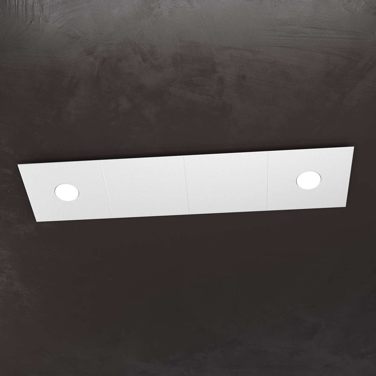 1156/2L2D-GR ECCENTRIC APPLIQUE/PLAFONIERA 2 LUCI + 2 DECORATIVO GRIGIO
