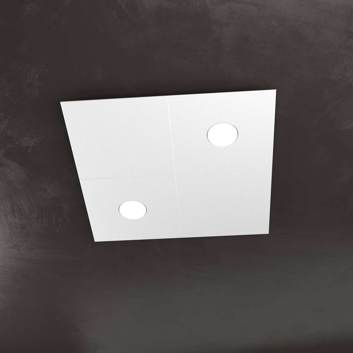 1156/2L2D-GR ECCENTRIC APPLIQUE/PLAFONIERA 2 LUCI + 2 DECORATIVO GRIGIO