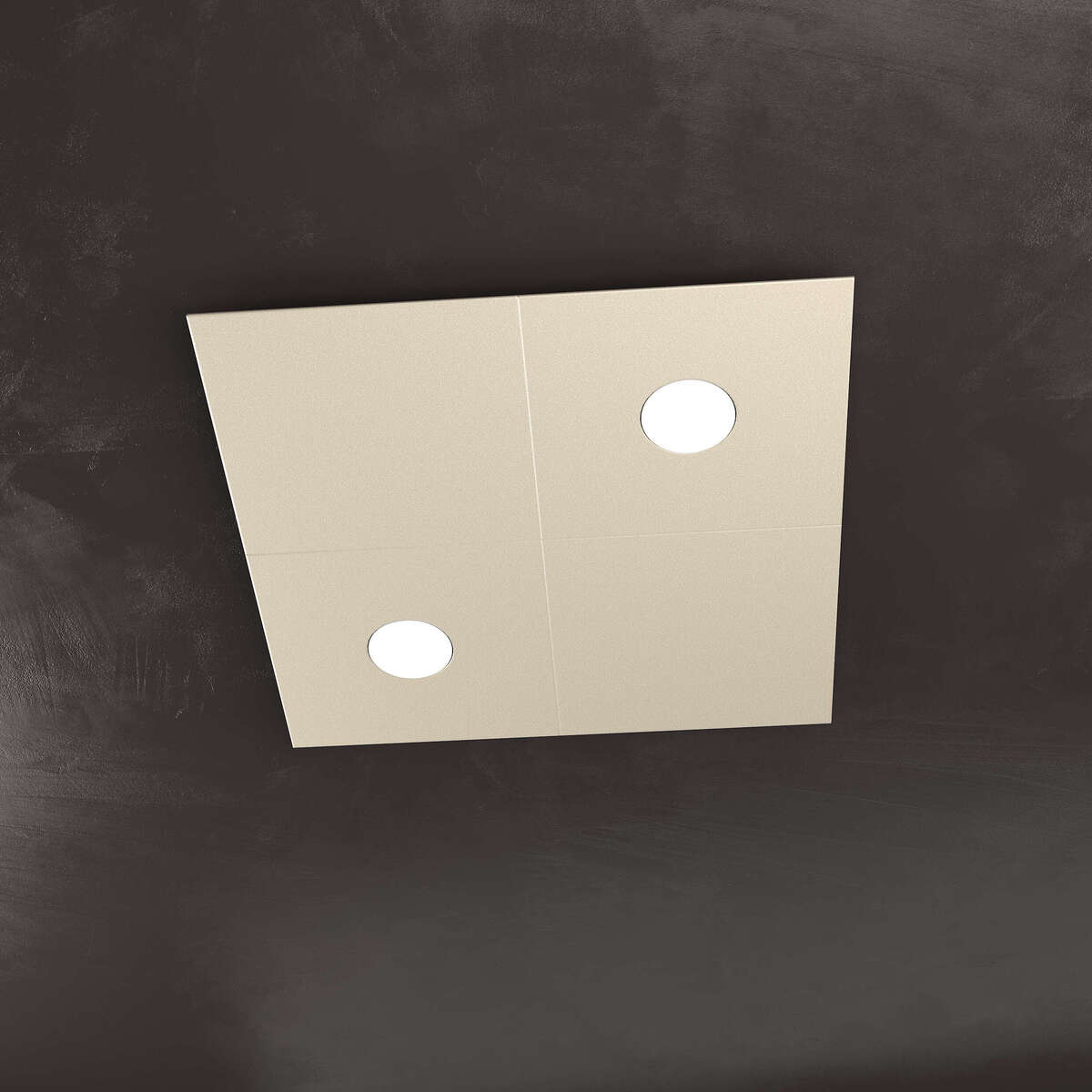 1156/2L2D-SA ECCENTRIC APPLIQUE/PLAFONIERA 2 LUCI + 2 DECORATIVO SABBIA