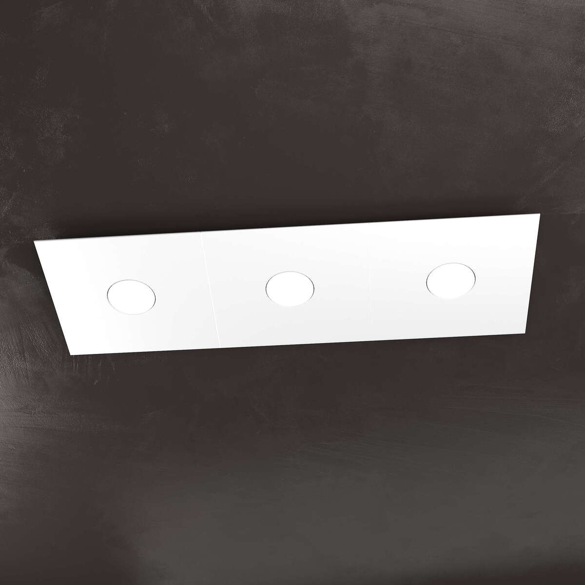 1156/3L-BI ECCENTRIC APPLIQUE/PLAFONIERA 3 LUCI BIANCO
