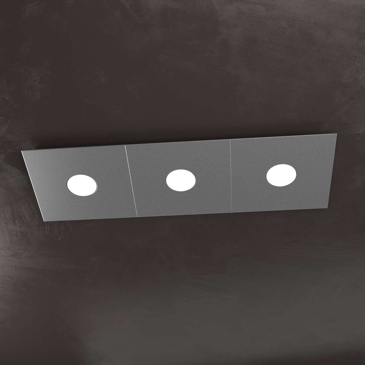 1156/3L-GA ECCENTRIC APPLIQUE/PLAFONIERA 3 LUCI GRIGIO ANTRACITE