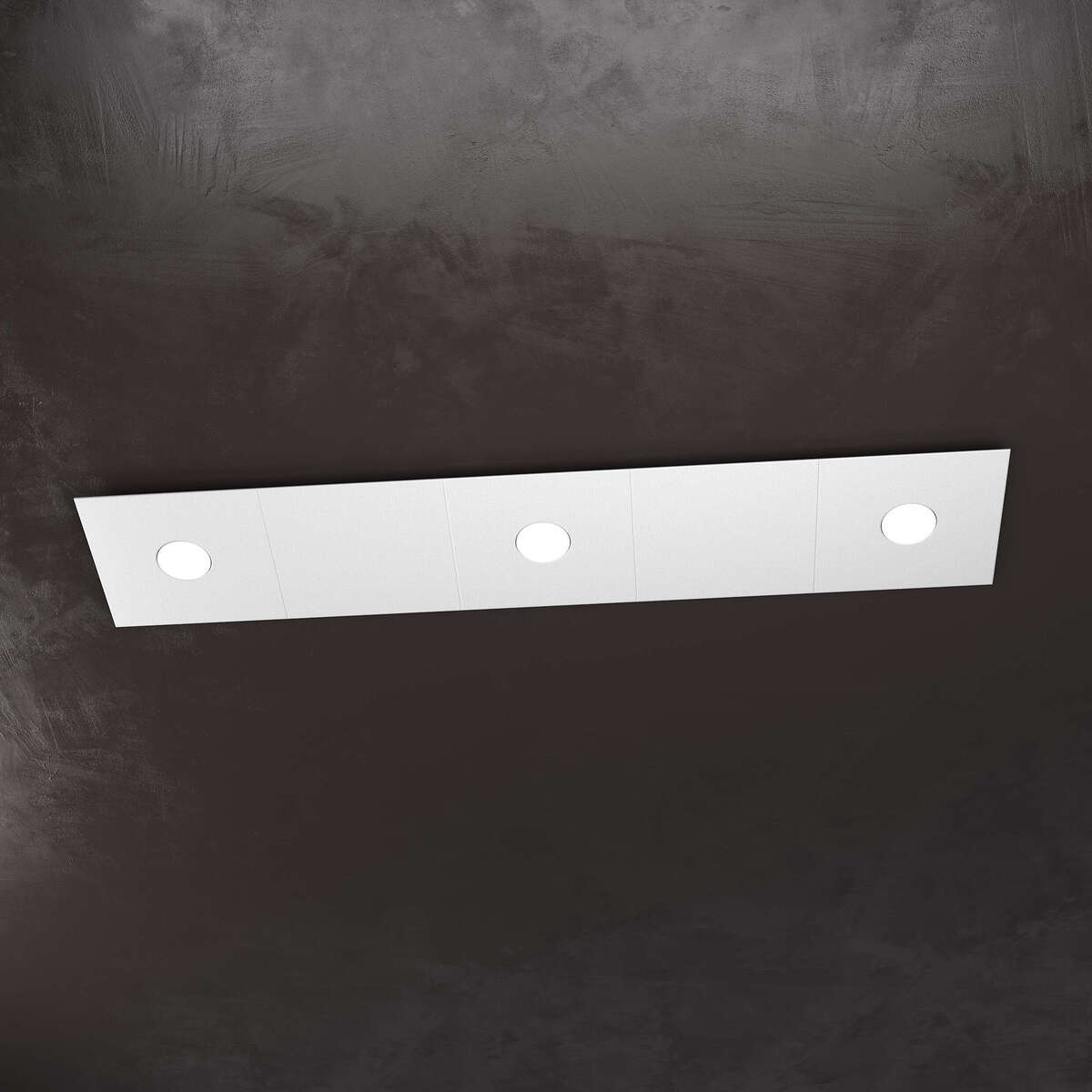 1156/3L2D-GR ECCENTRIC APPLIQUE/PLAFONIERA 3 LUCI + 2 DECORATIVO GRIGIO