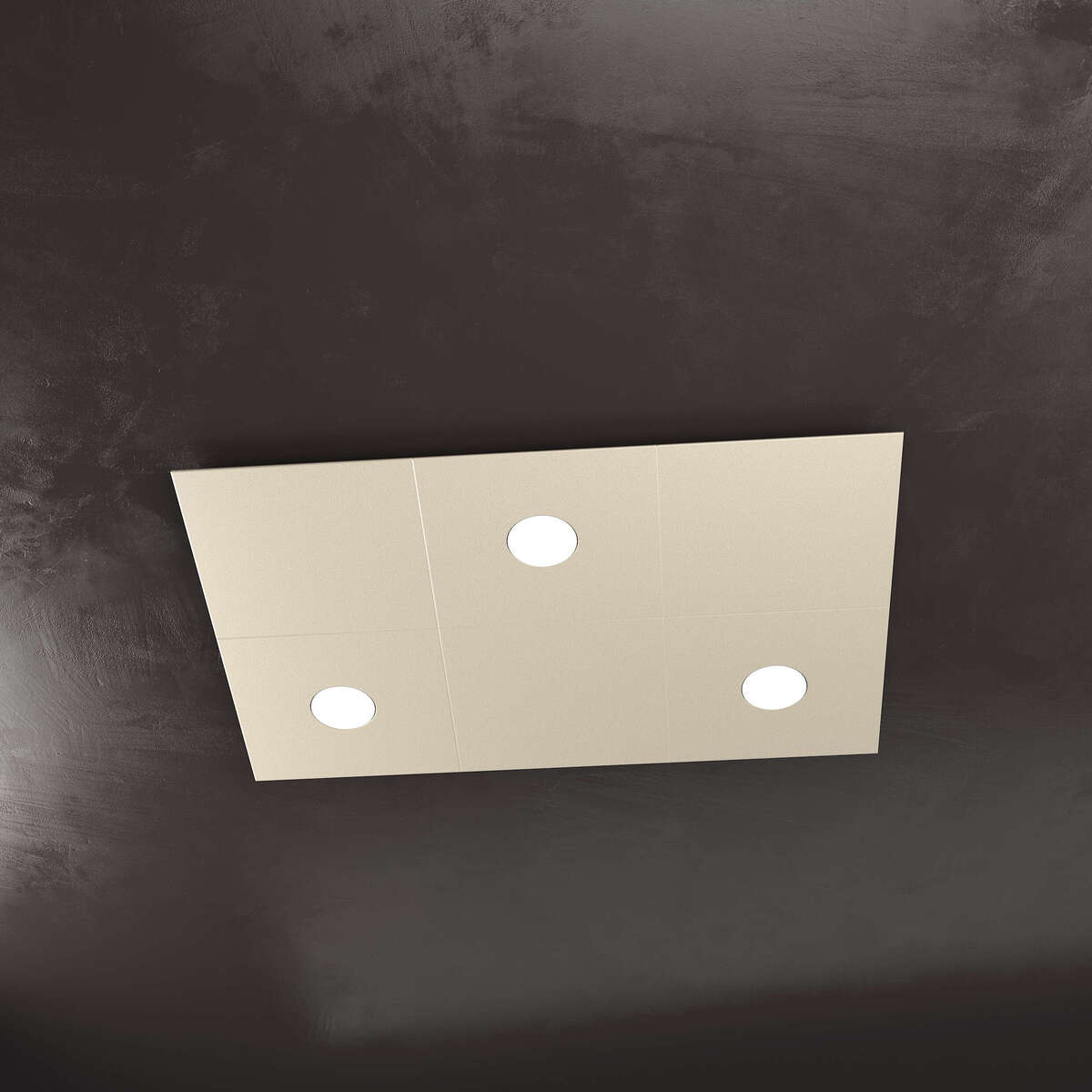 1156/3L3D-SA ECCENTRIC APPLIQUE/PLAFONIERA 3 LUCI + 3 DECORATIVO SABBIA