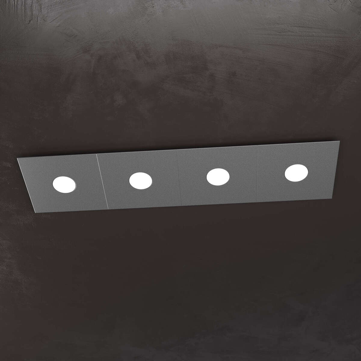 1156/4L-GA ECCENTRIC APPLIQUE/PLAFONIERA 4 LUCI GRIGIO ANTRACITE