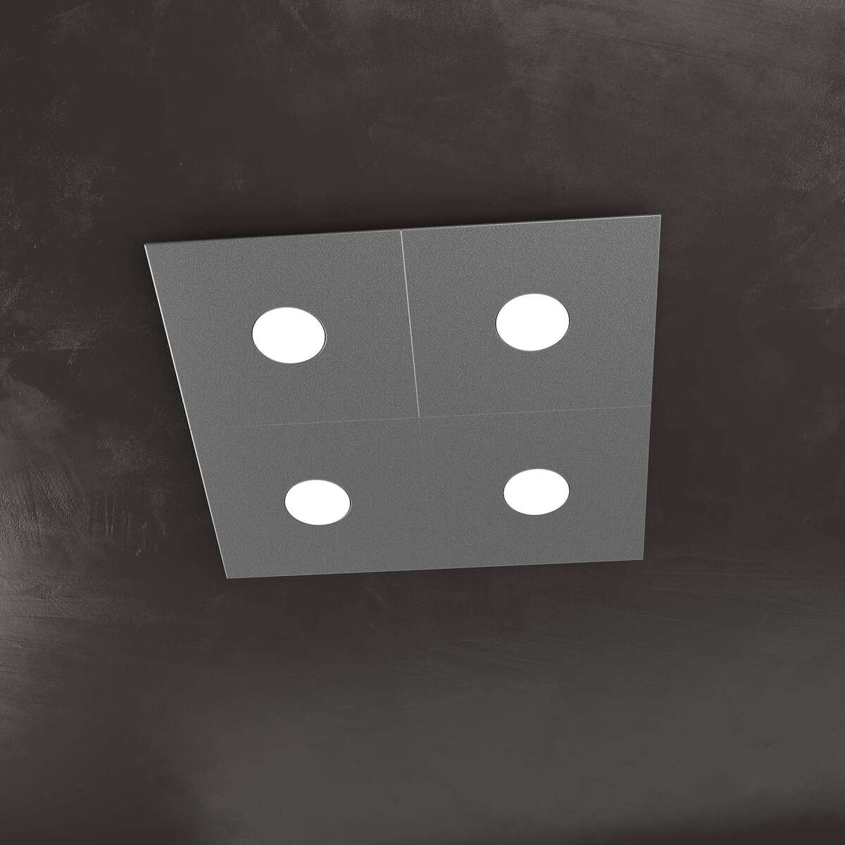 1156/4L-GA ECCENTRIC APPLIQUE/PLAFONIERA 4 LUCI GRIGIO ANTRACITE