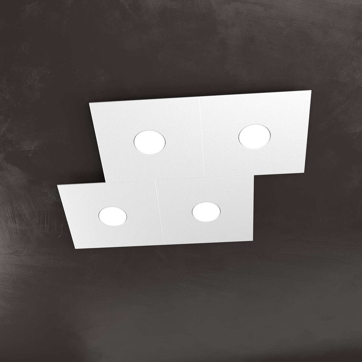 1156/4L-GR ECCENTRIC APPLIQUE/PLAFONIERA 4 LUCI GRIGIO