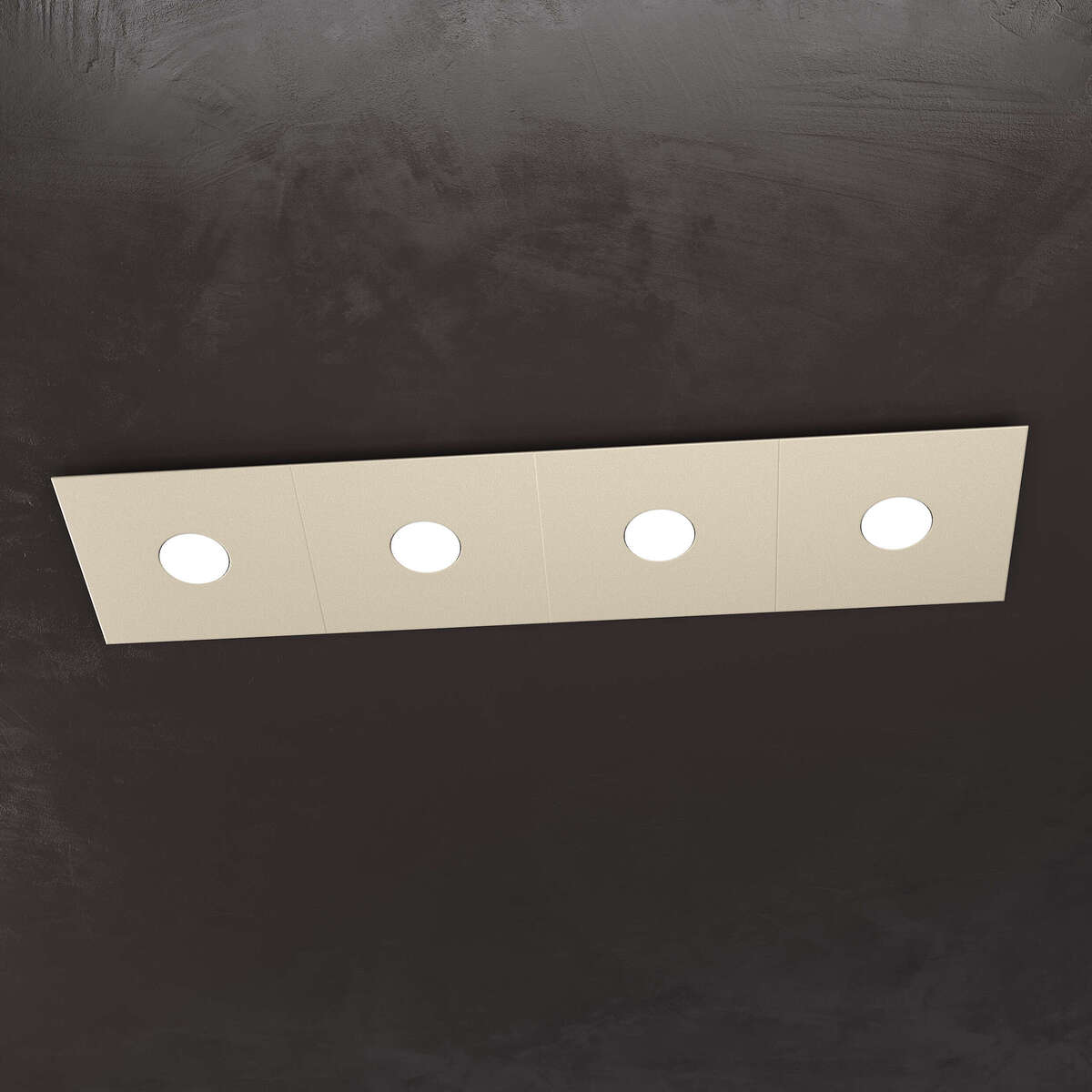 1156/4L-SA ECCENTRIC APPLIQUE/PLAFONIERA 4 LUCI SABBIA
