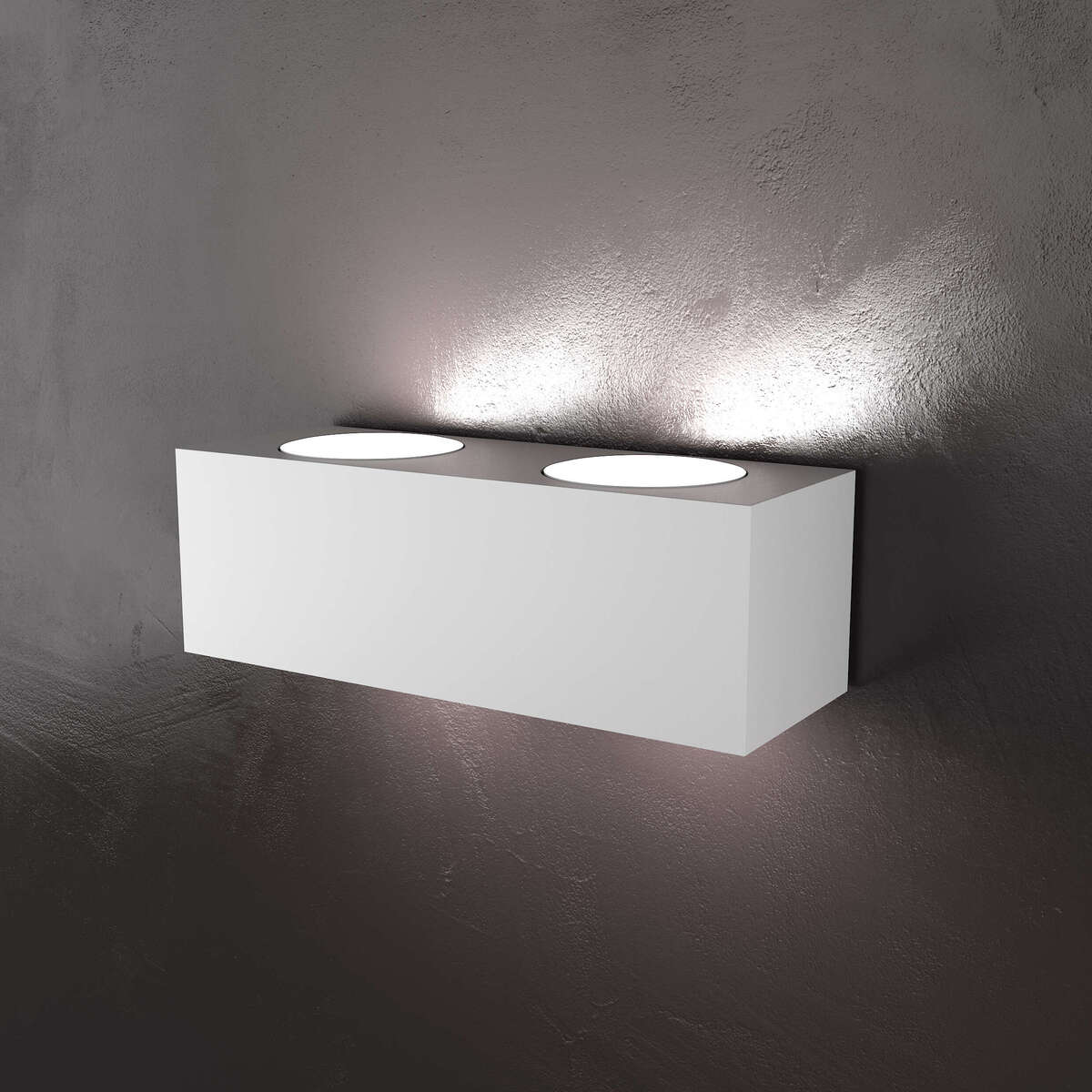 1156/A4-BI ECCENTRIC APPLIQUE 4 LUCI BIEMISSIONE BIANCO