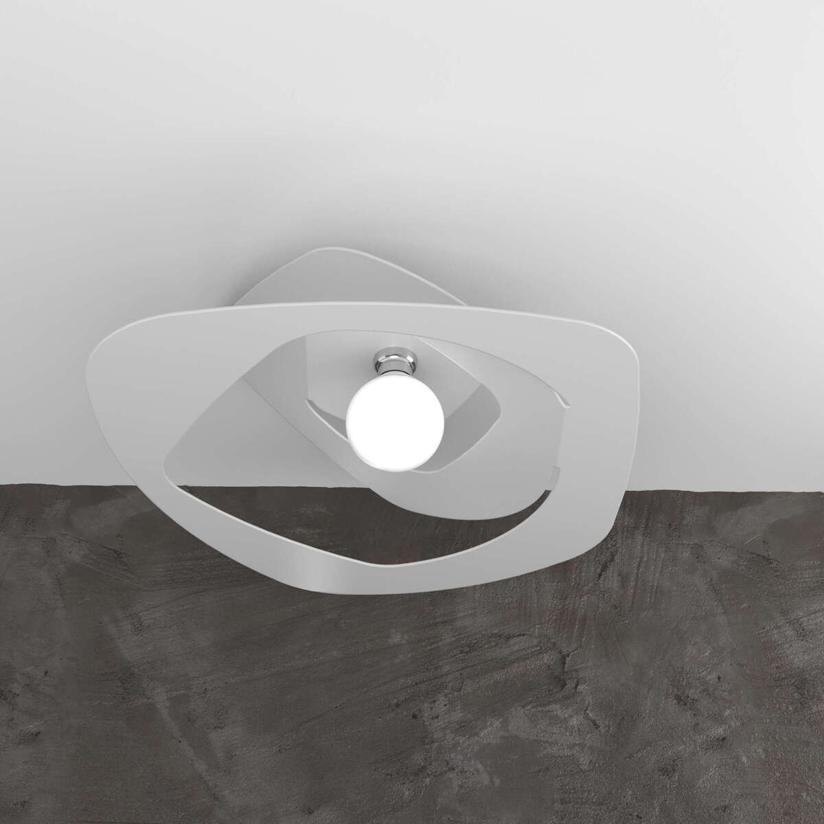 WARPED PLAFONIERA D.65 CM. 1 LUCE BIANCO