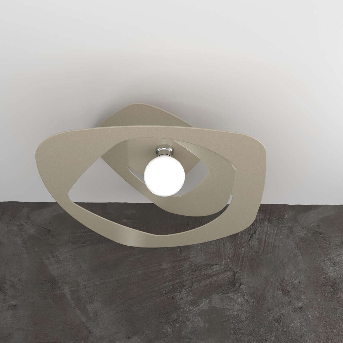 WARPED PLAFONIERA D.65 CM. 1 LUCE SABBIA