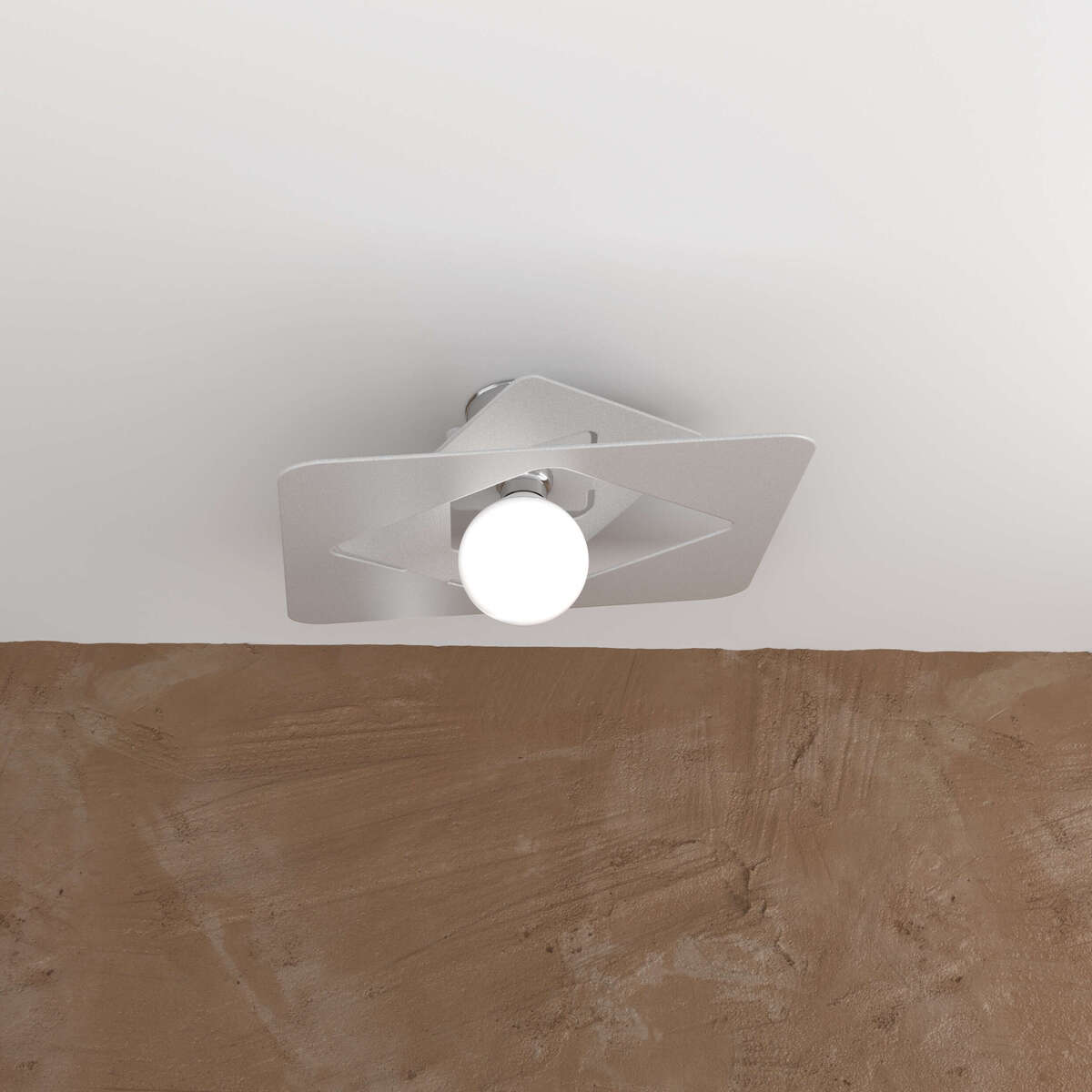 WACKY PLAFONIERA 45 CM. 1 LUCE GRIGIO