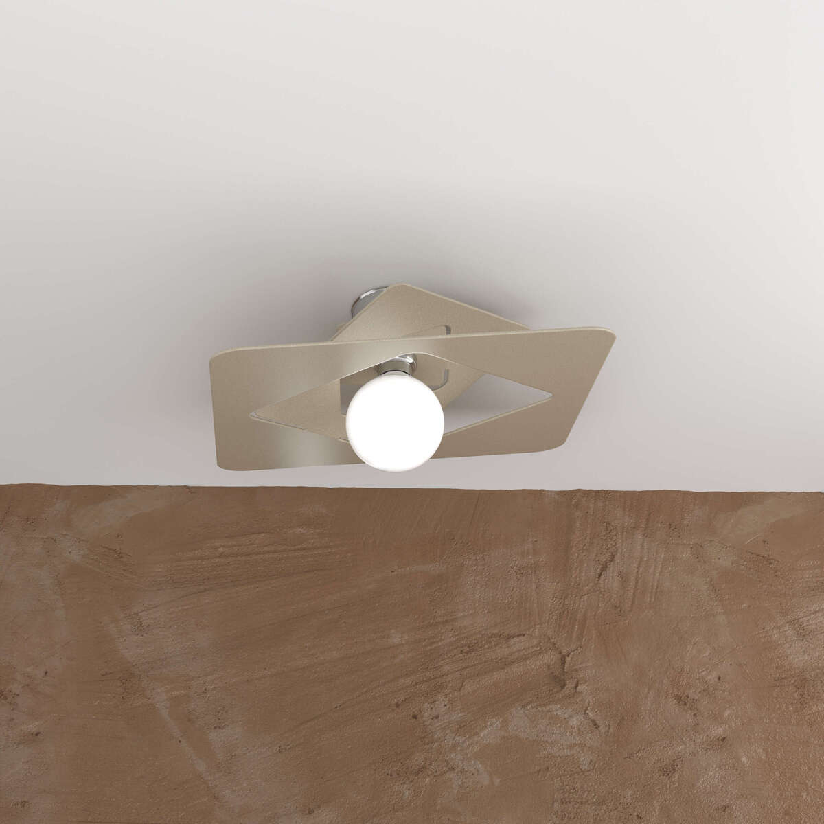 WACKY PLAFONIERA 45 CM. 1 LUCE SABBIA