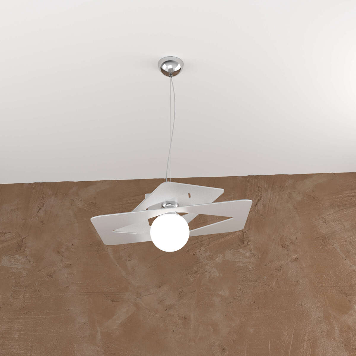 WACKY SOSPENSIONE 45 CM. 1 LUCE GRIGIO