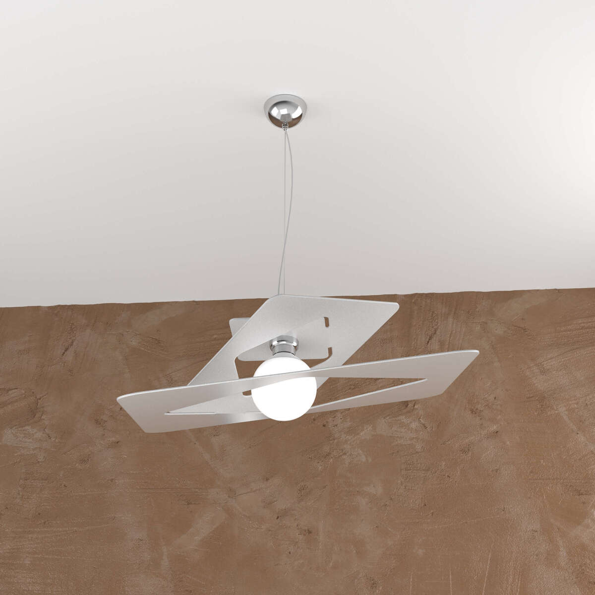 1159/S60-GR WACKY SOSPENSIONE 60 CM. 1 LUCE GRIGIO