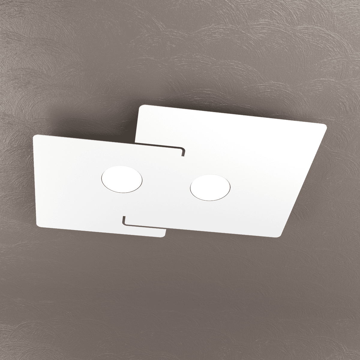 ECHO APPLIQUE/PLAFONIERA 2 LUCI BIANCO