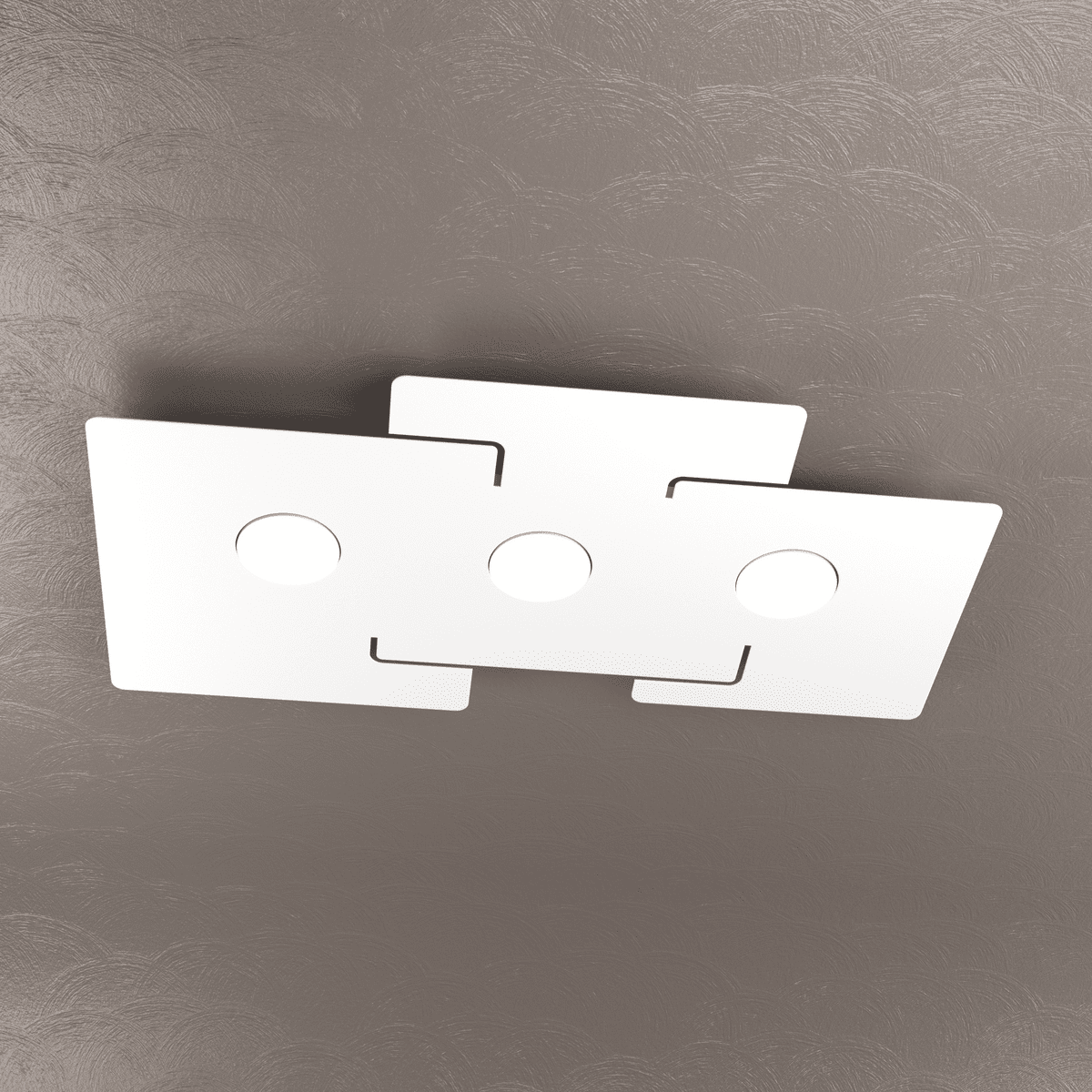 ECHO APPLIQUE/PLAFONIERA 3 LUCI BIANCO