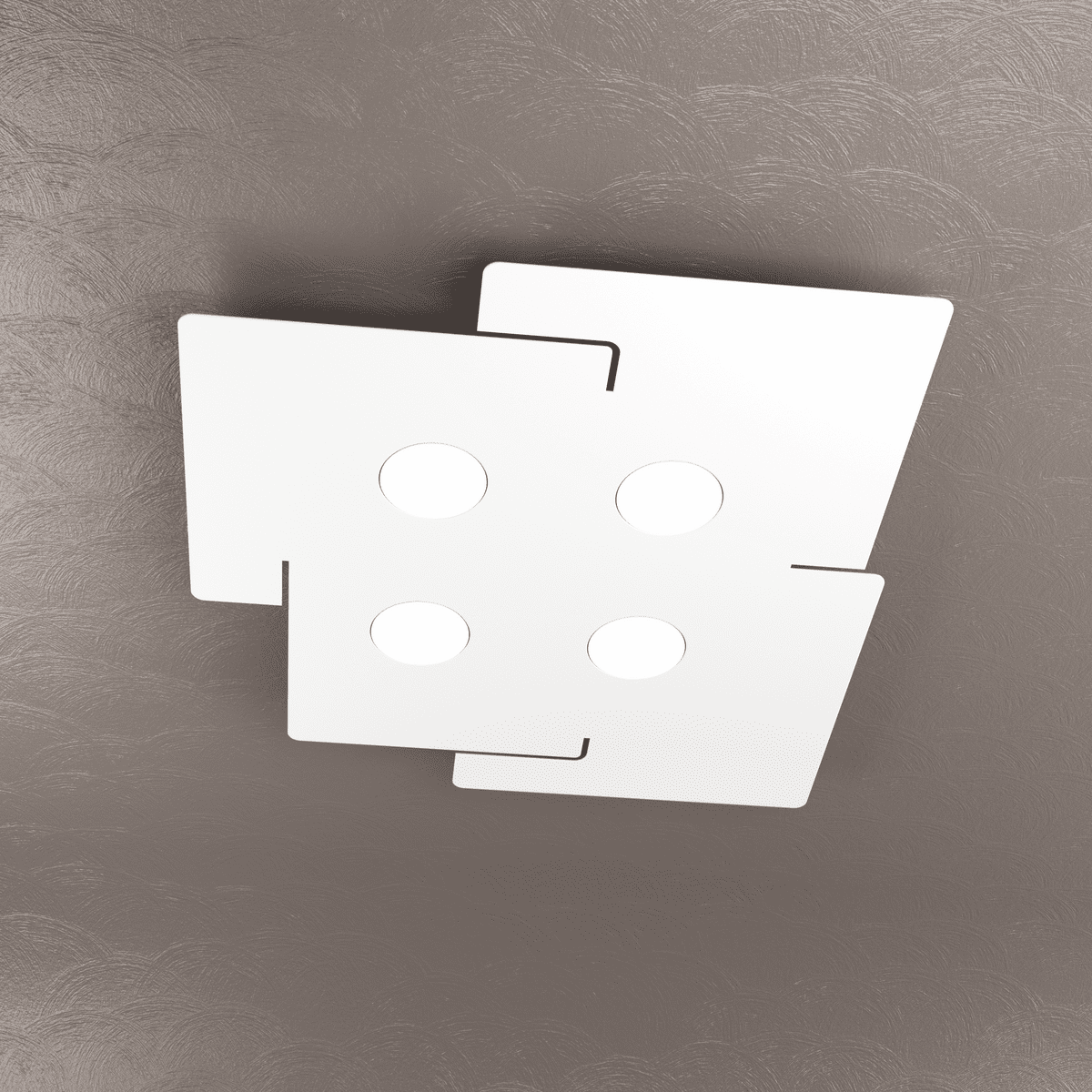 ECHO APPLIQUE/PLAFONIERA 4 LUCI BIANCO