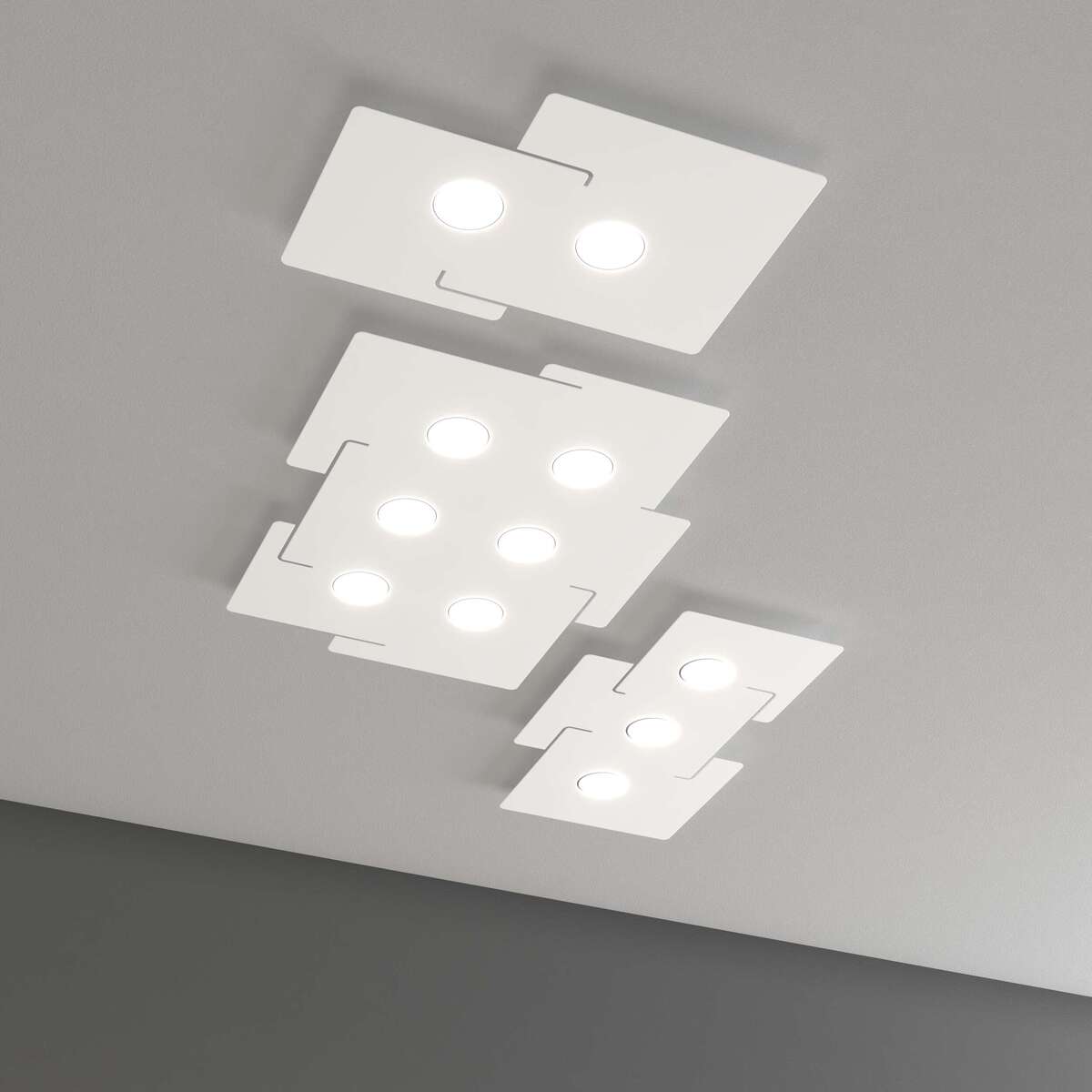 1161/6 ECHO APPLIQUE/PLAFONIERA 6 LUCI BIANCO
